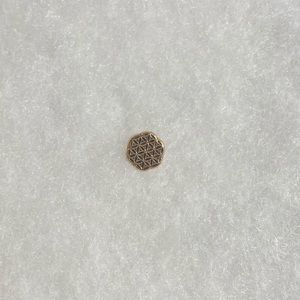 14k Rose Gold Flower of Life Pin End Earring from Maya Jewelry. Fourty3 in Rg.